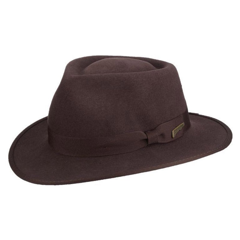 Raider Small Heads Felt Fedora Hat – Indiana Jones Hat Brown Jr. Small (52 cm)