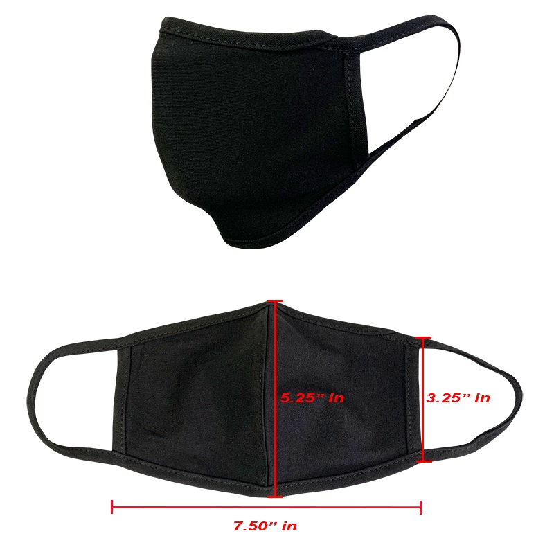 Single Layer Face Mask, Face Cover, 100% Cotton – Rapid Dominance T94 Black