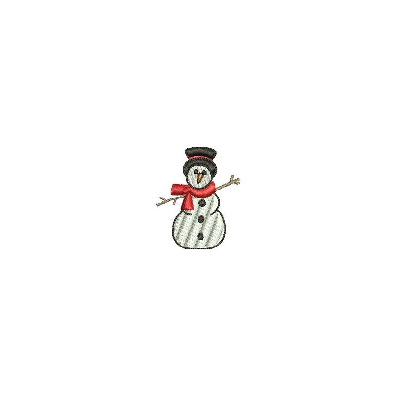 Snowman with Scarf Mark Default Title One Size