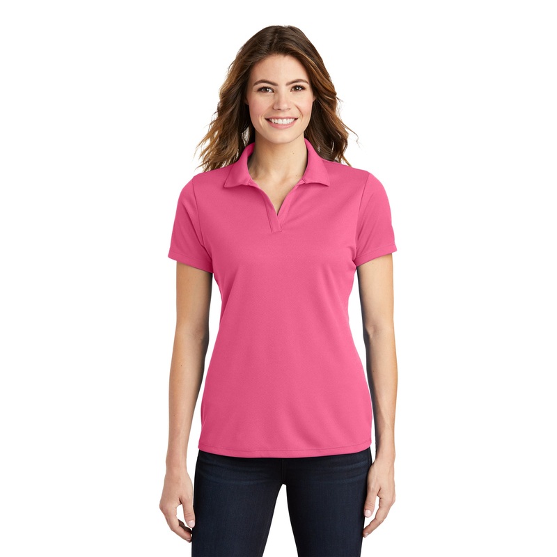 Sport-Tek LST640 Ladies PosiCharge RacerMesh Polo – Bright Pink Bright Pink XS