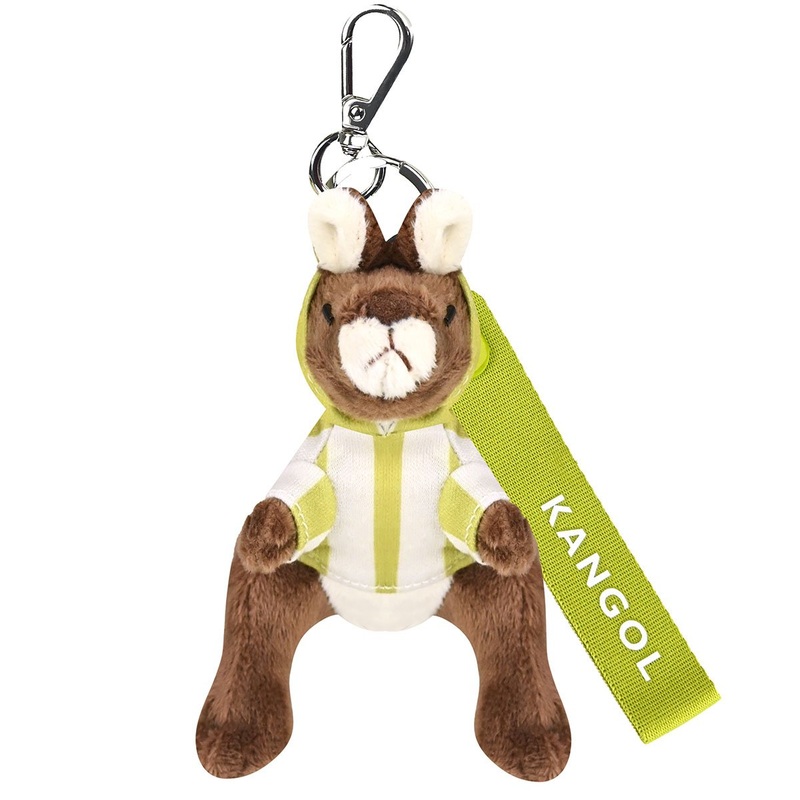 Stripe Kangaroo key Chain Green