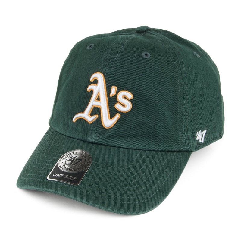 47 Brand Oakland Athletics Clean Up Baseball Cap – Dark Green Adjustable