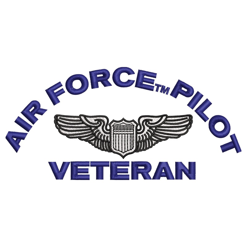Air Force Pilot Veteran Logo Air Force Pilot Veteran Logo One Size