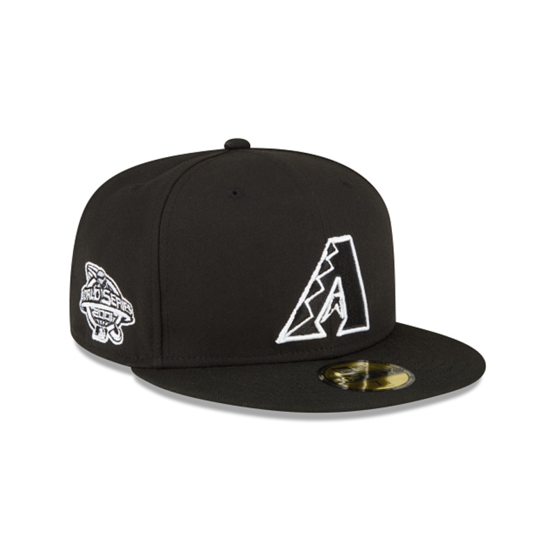 Arizona Diamondbacks Sidepatch Black 59FIFTY Fitted Hat 7