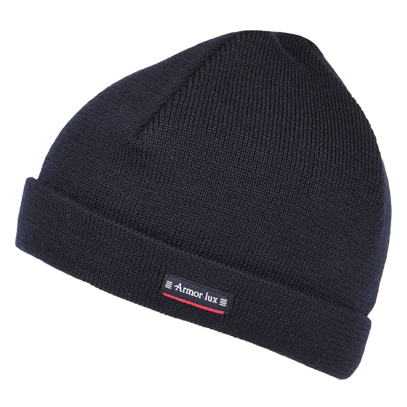 Armor Lux Lannion Pure Wool Beanie Hat – Navy Blue 1-Size