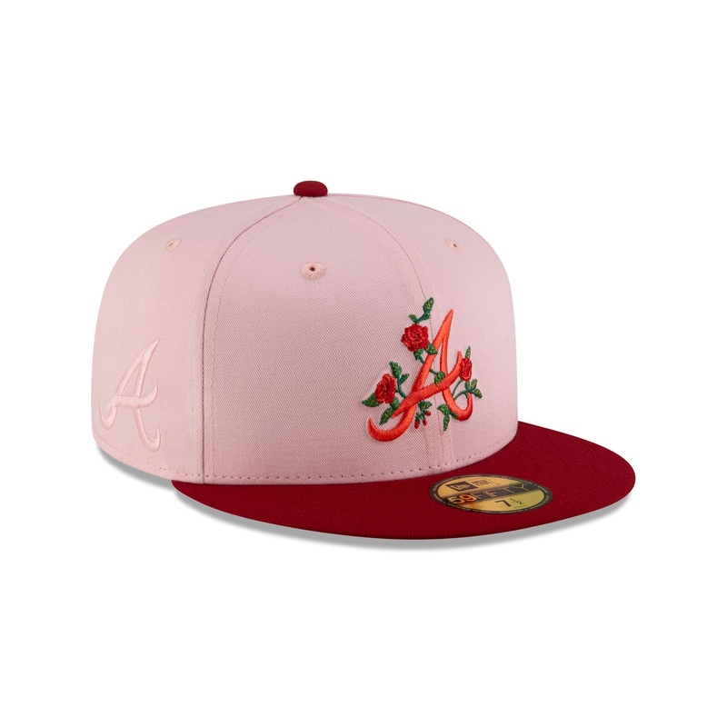 Atlanta Braves Roses 59FIFTY Fitted Hat 7