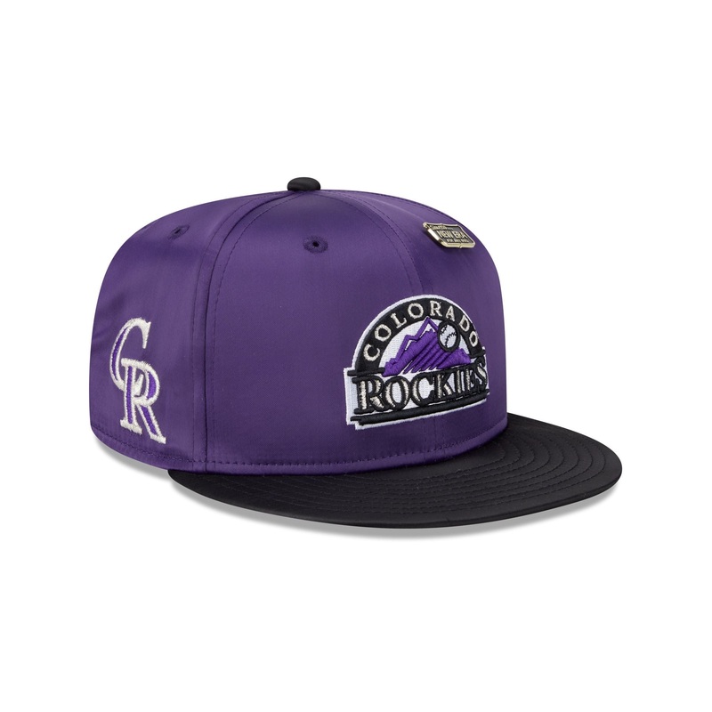 Colorado Rockies Satin Pin 9FIFTY Snapback Hat One Size
