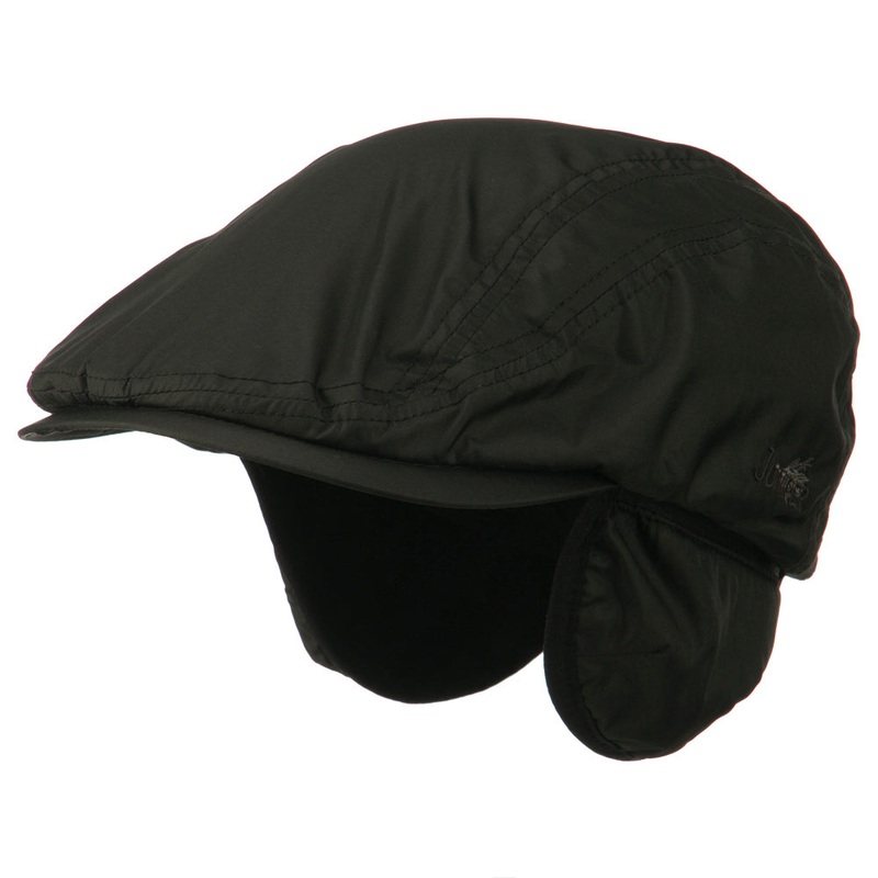 Fleece Earflap Ivy Cap Black S-M