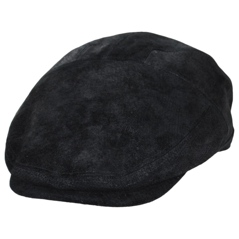 Ivy Weather Leather Duckbill Flat Cap BLACK M