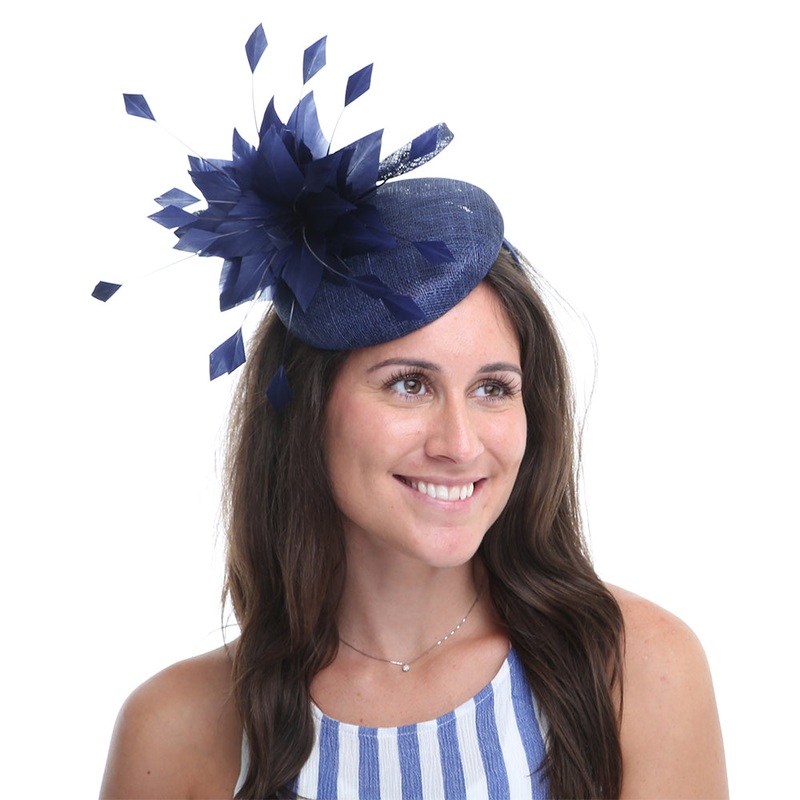 Jane Anne Designs Mandy Fascinator – Dark Blue 1-Size