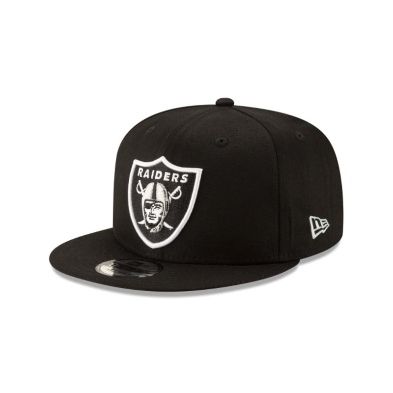 Las Vegas Raiders Basic Black 9FIFTY Snapback Hat One Size