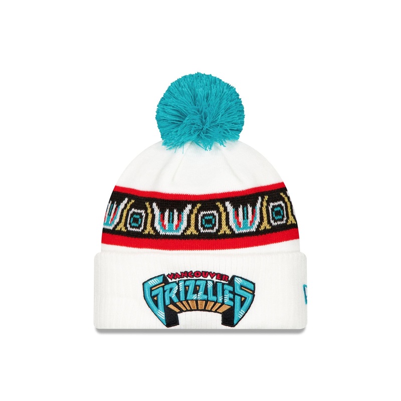 Memphis Grizzlies Classic Edition Pom Knit Hat One Size