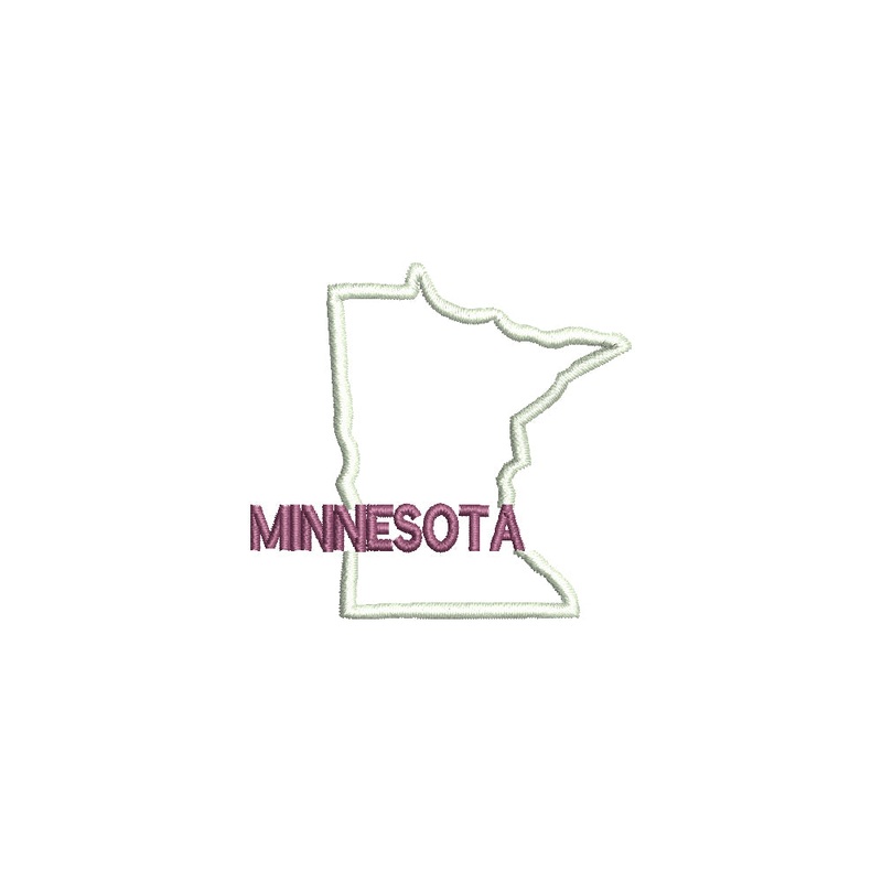 Minnesota with Map Outline Default Title One Size