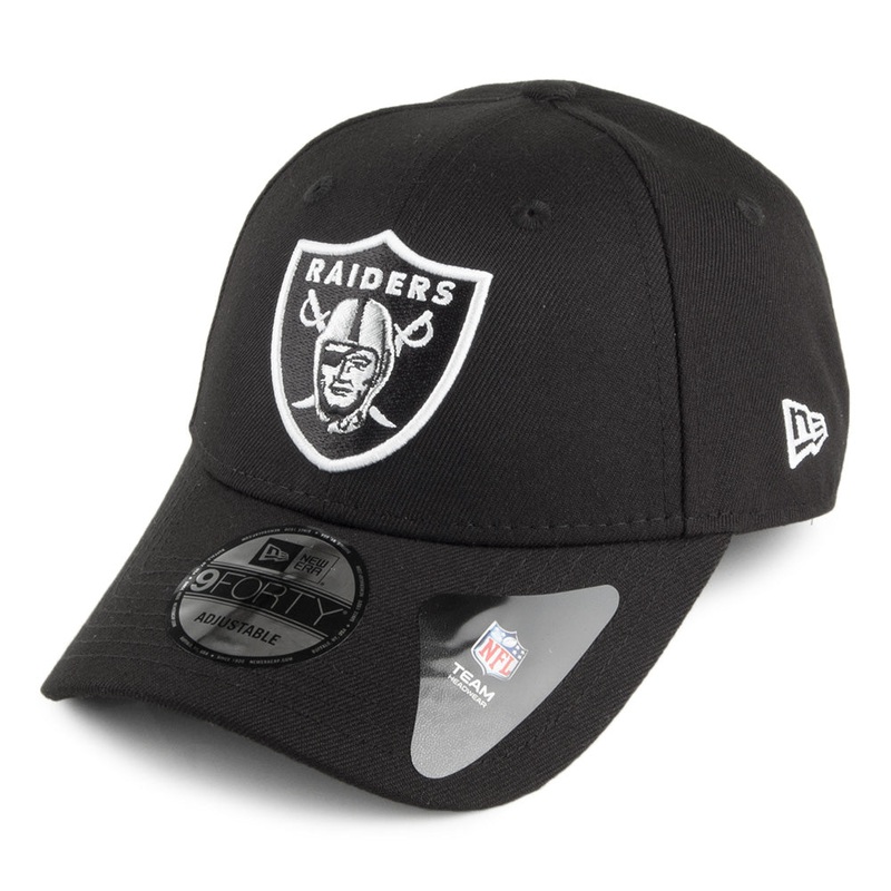 New Era 9FORTY Las Vegas Raiders Baseball Cap – NFL The League – Black Adjustable