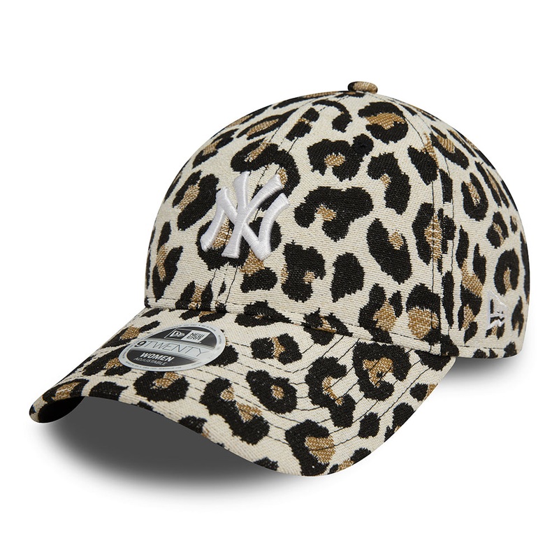 New Era Womens 9TWENTY New York Yankees Baseball Cap – MLB Leo Jacquard – Leopard Adjustable