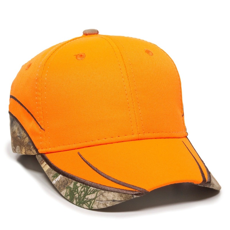 Outdoor Cap BLZ615 Blaze with Camo Trim Cap Blaze/Realtree APX