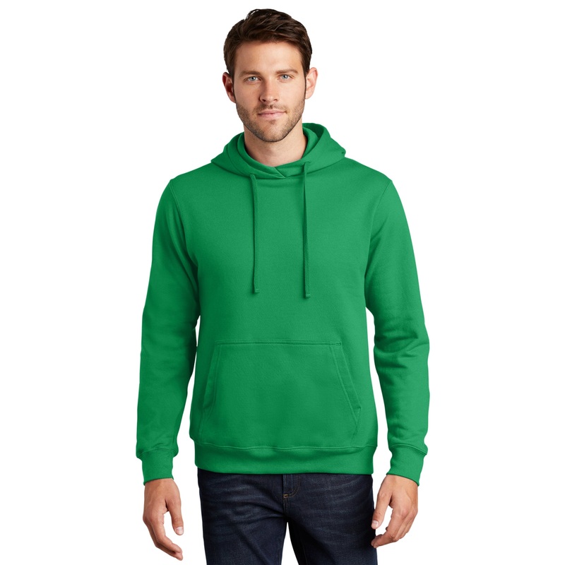 Port & Company PC850H Fan Favorite Fleece Pullover Hooded Sweatshirt – Athletic Kelly Athletic Kelly XS