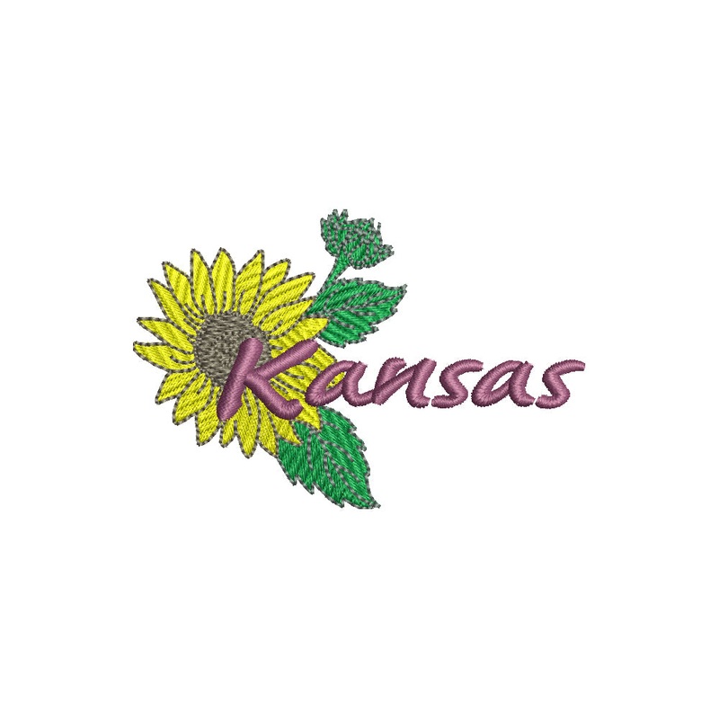 USA State Kansas Sunflower Default Title One Size