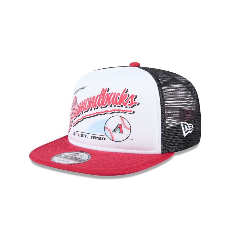Arizona Diamondbacks Retro Script 9FIFTY A-Frame Trucker Hat One Size