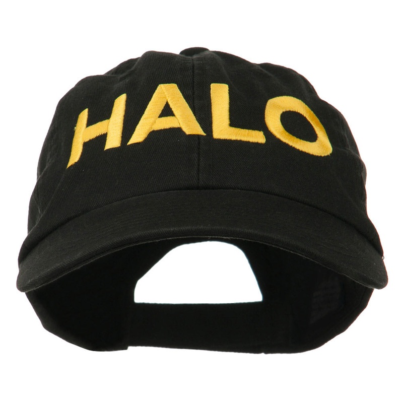 HALO Embroidered Low Profile Washed Cap Black One Size
