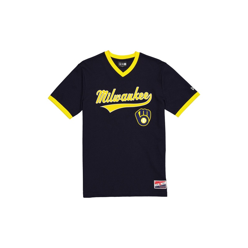 Milwaukee Brewers Throwback Team T-Shirt S