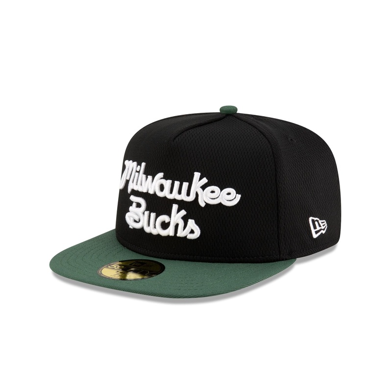 Milwaukee Bucks Dashmark Mesh 59FIFTY A-Frame Fitted Hat 7