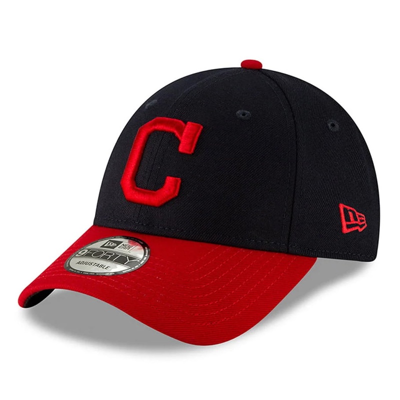 New Era 9FORTY Cleveland Guardians Baseball Cap – MLB The League – Navy-Red Adjustable