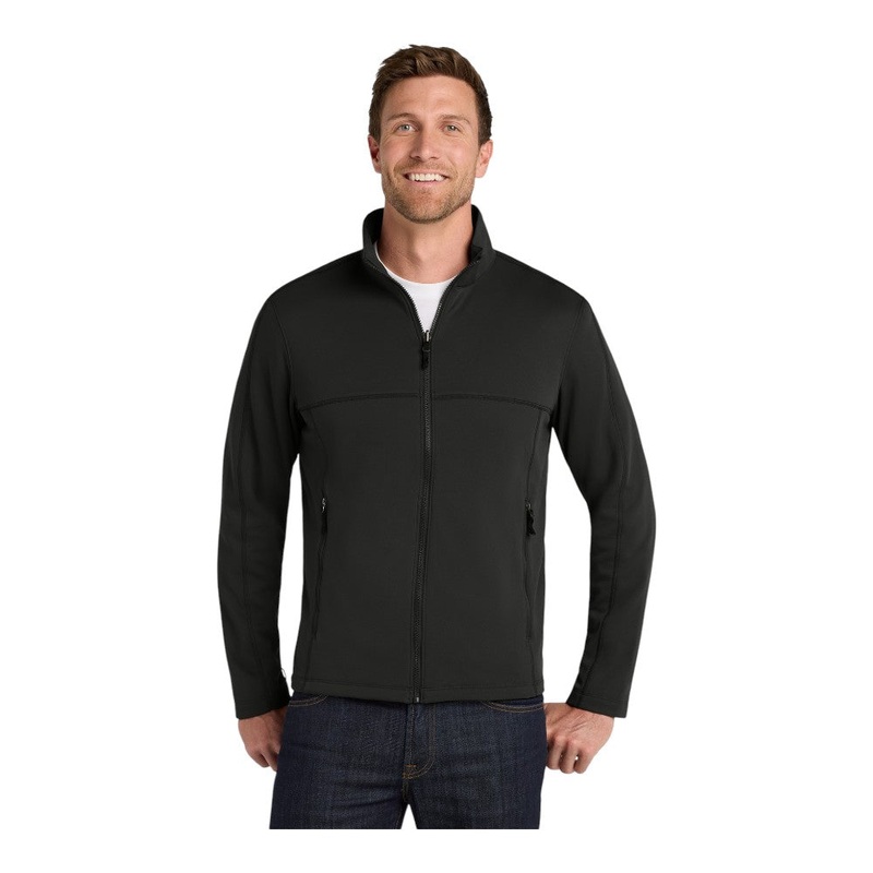 Port Authority F904 Collective Smooth Fleece Jacket Deep Black XS