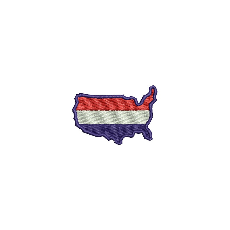 Shape of United States 3 Color Default Title One Size