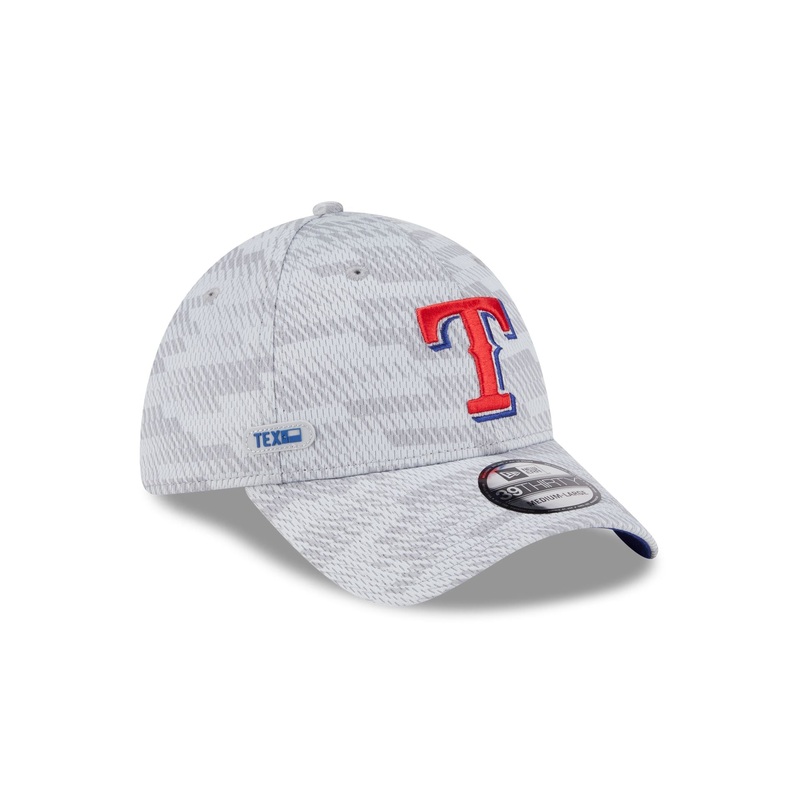 Texas Rangers 2025 Clubhouse Gray 39THIRTY Stretch Fit S/M