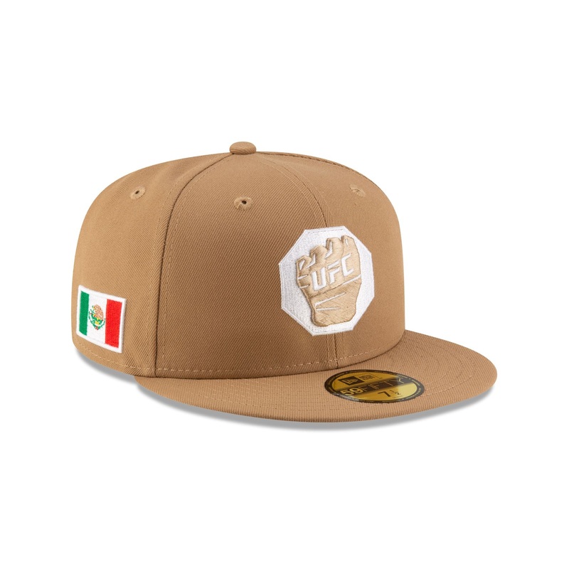 UFC Mexico Khaki Glove 59FIFTY Fitted Hat 7