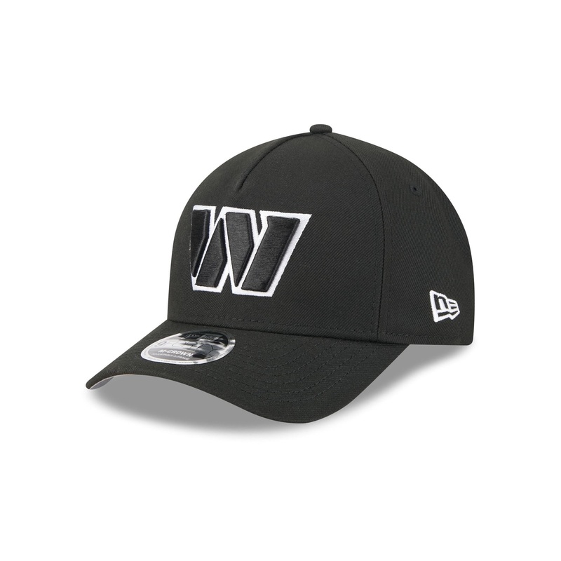 Washington Commanders Black & White 9FORTY M-Crown A-Frame Snapback Hat One Size
