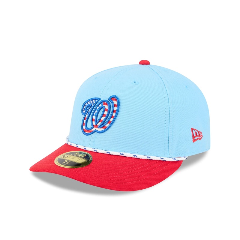 Washington Nationals Independence Day 2025 Low Profile 59FIFTY Fitted Hat 7
