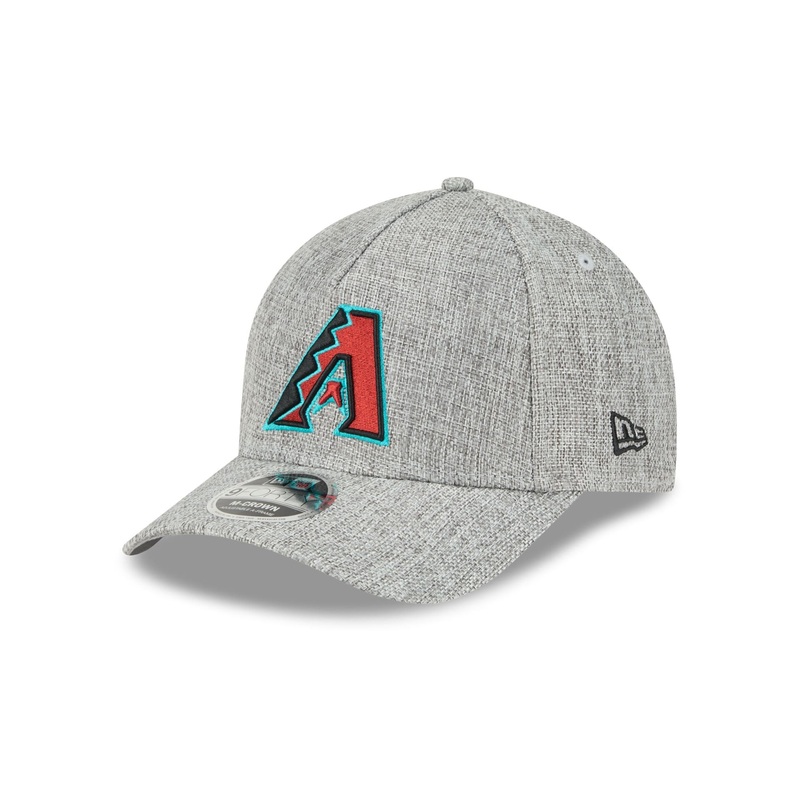 Arizona Diamondbacks Cotton Weave Gray 9FORTY M-Crown A-Frame Snapback Hat One Size