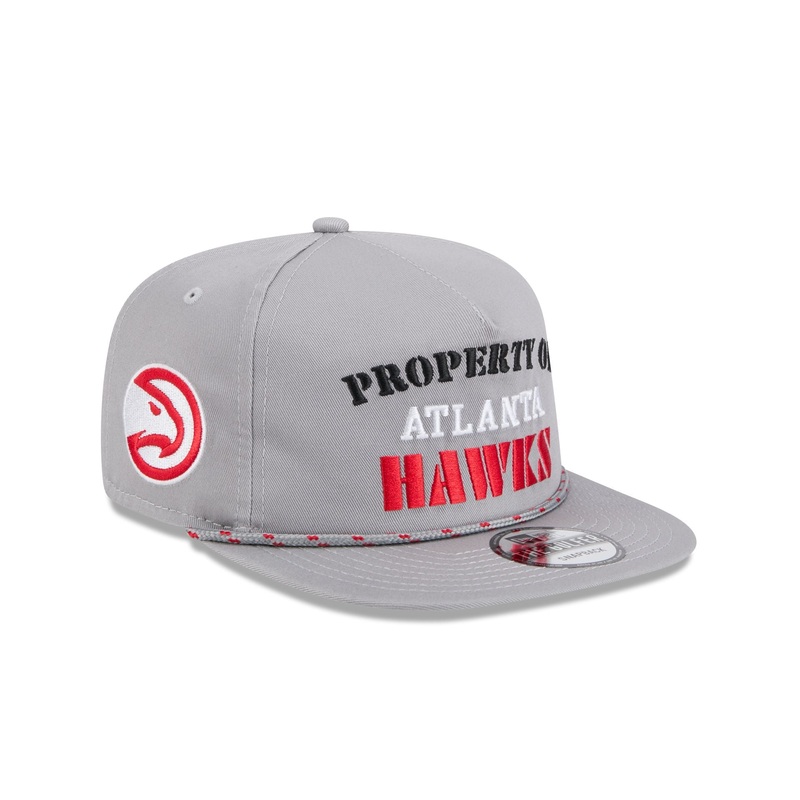 Atlanta Hawks Vintage Gray Rope Golfer Hat One Size