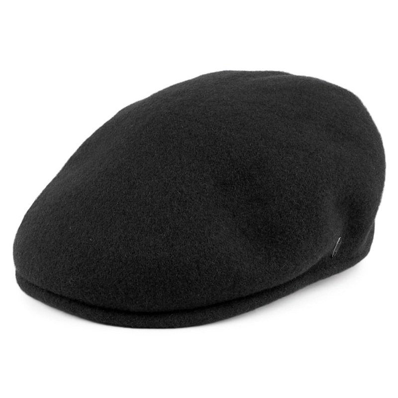 Jaxon & James Classic Wool Flat Cap – Black S