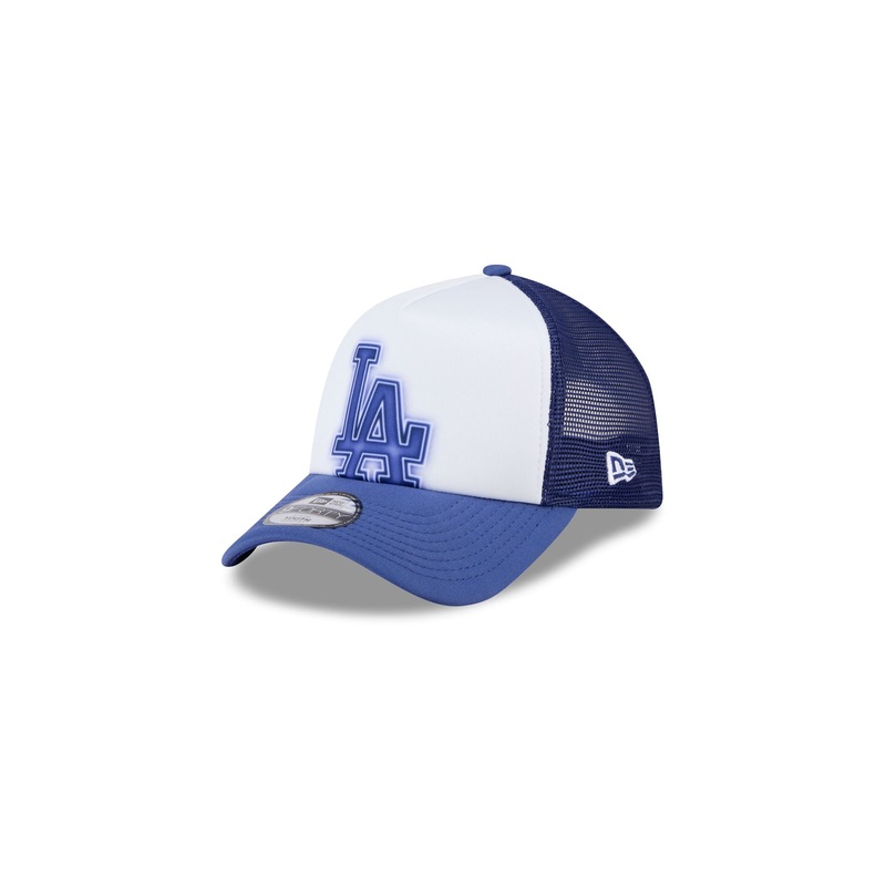 Los Angeles Dodgers Kids Painted 9FORTY A-Frame Trucker Hat Child