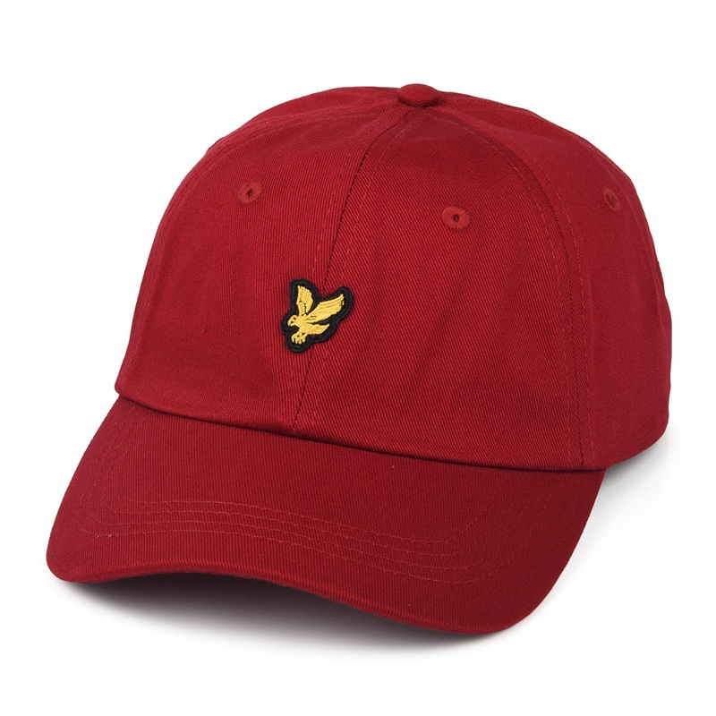 Lyle & Scott Hats Vintage Baseball Cap – Deep Red Adjustable