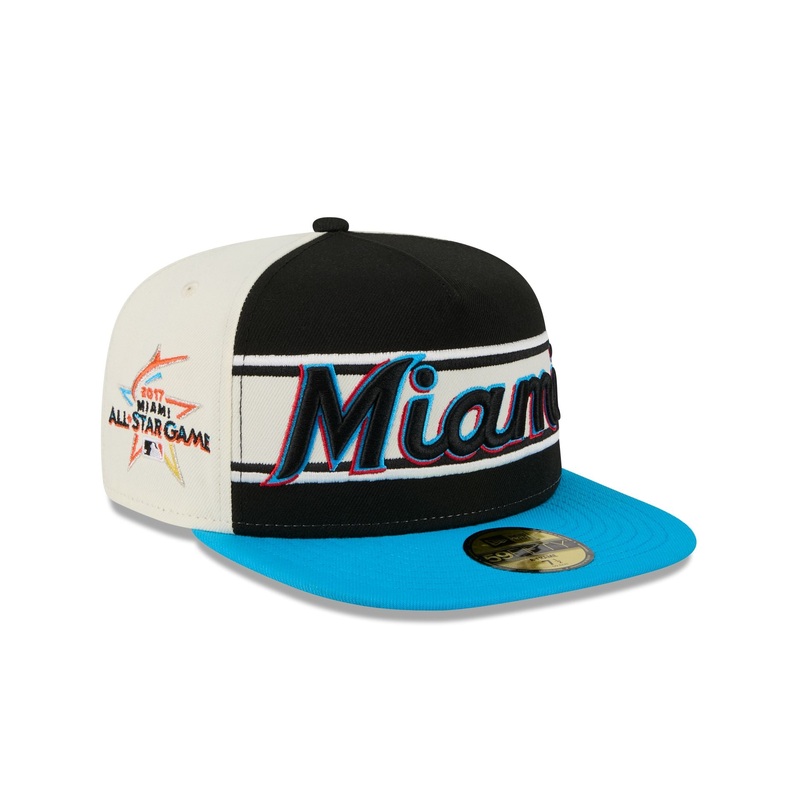 Miami Marlins Summer Derby 59FIFTY A-Frame Fitted Hat 7