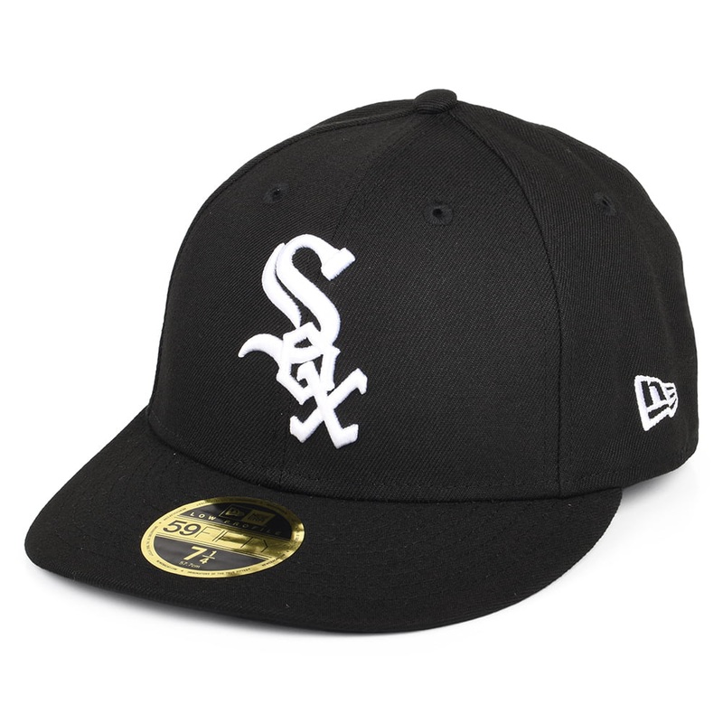 New Era 59FIFTY Chicago White Sox Low Profile Baseball Cap – MLB On Field AC Perf – Black 6 7/8