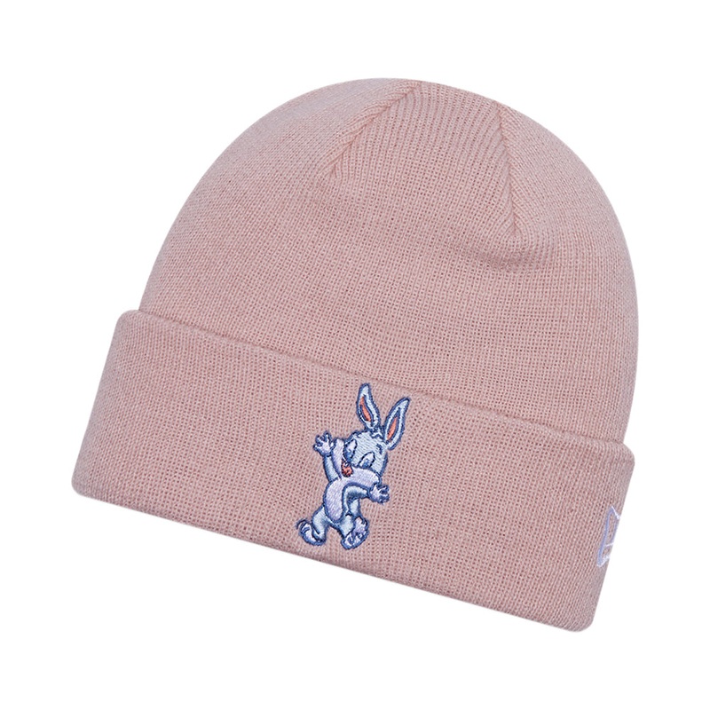 New Era Kids Bugs Bunny Cuffed Beanie Hat – Looney Tunes Knit – Pink TODDLER 1-SIZE