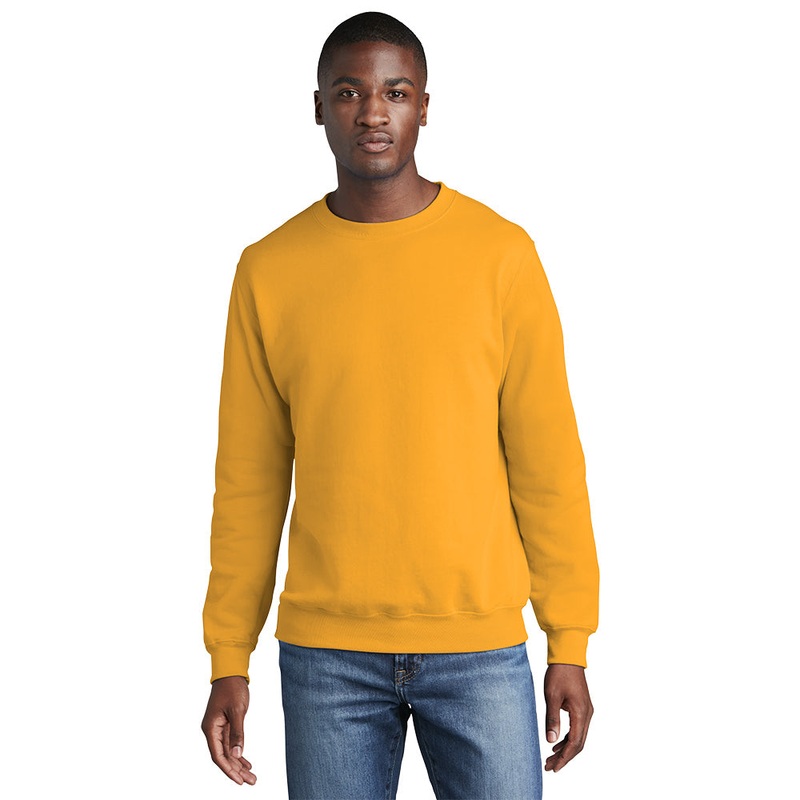 Port & Company PC78 Core Fleece Crewneck Sweatshirt – Gold Gold S