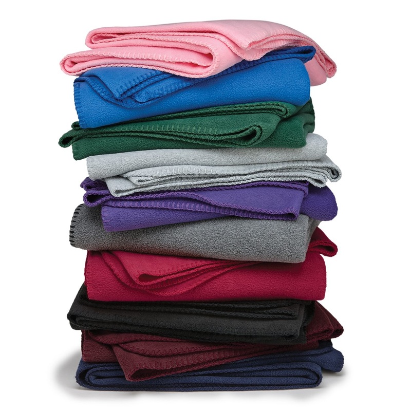 Alpine Fleece 8700 Fleece Throw Blanket – 50 in W x 60 in L Black