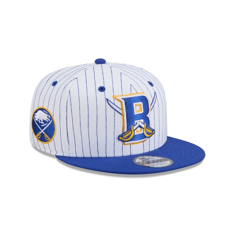 Buffalo Sabres Deceptor Pinstripe 9FIFTY Snapback Hat One Size