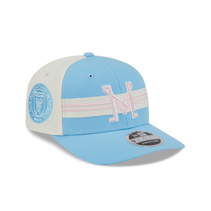 Inter Miami 2025 Jersey Hook Light Blue 9SEVENTY Stretch-Snap Hat One Size
