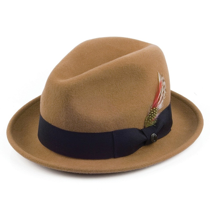 Jaxon & James Crushable Blues Trilby Hat – Pecan S