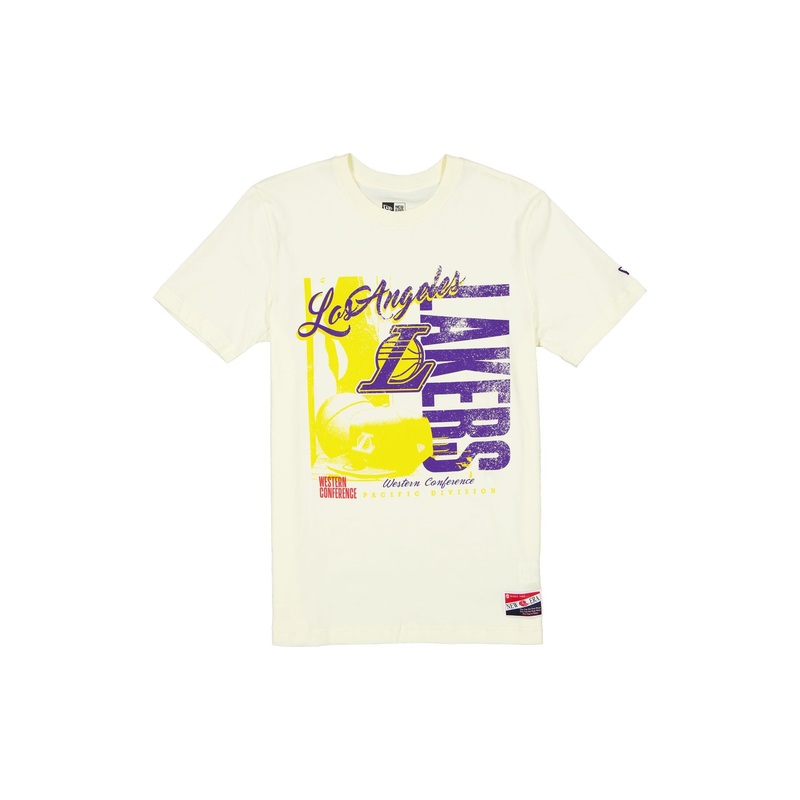 Los Angeles Lakers Throwback White T-Shirt S