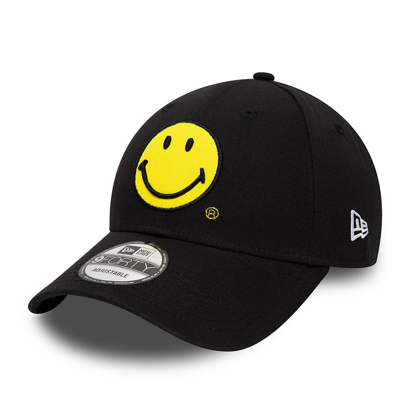 New Era 9FORTY Smiley Baseball Cap – Black Adjustable