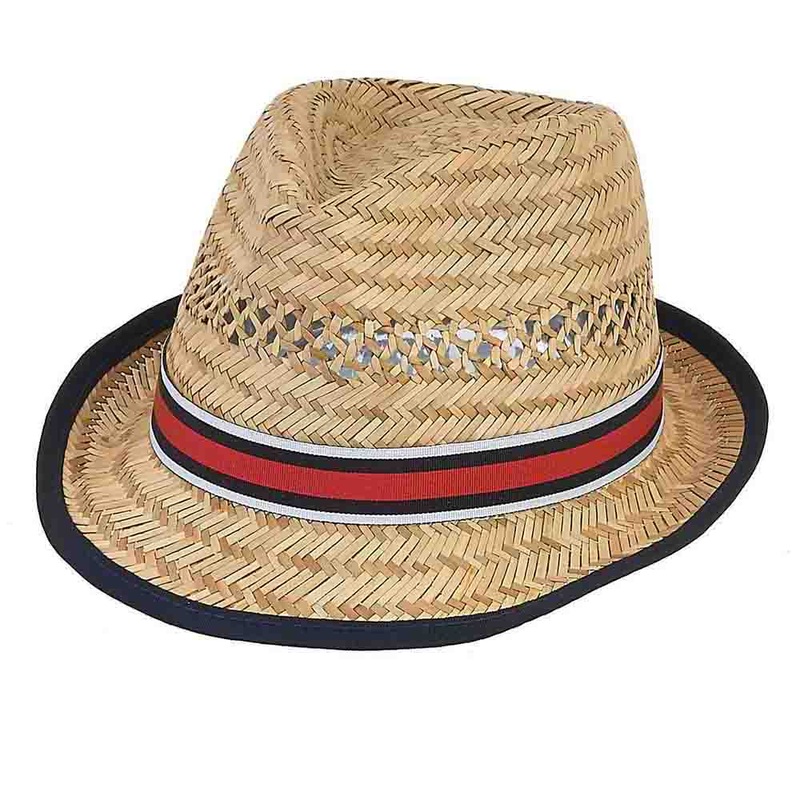Small Size Rush Straw Fedora – Sunny Dayz Hats Natural Small (54 cm)