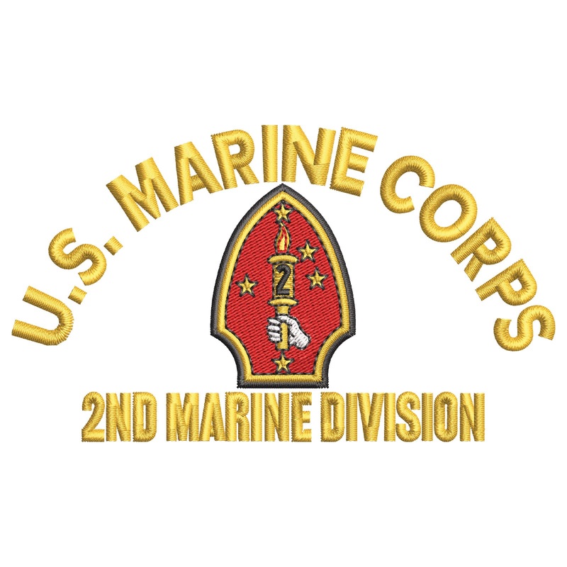 U.S. Marine Corps 2nd Marine Division U.S. Marine Corps 2nd Marine Division One Size